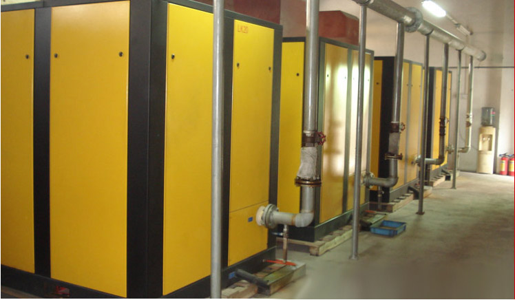 佛山某陶瓷廠空壓站使用艾高螺桿式空壓機